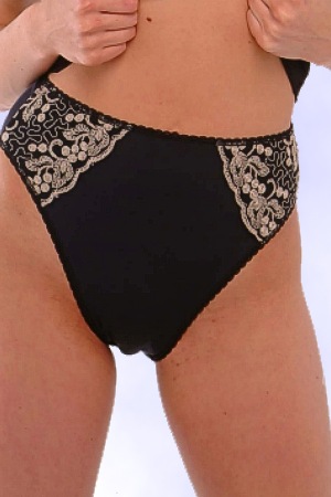 Black & Gold Bikini Brief image